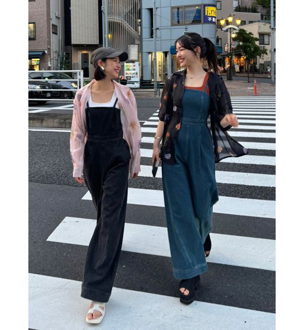 MURUA「フラワーシアーオープンカラーシャツ【WEB限定】」|シャツ・ブラウス|