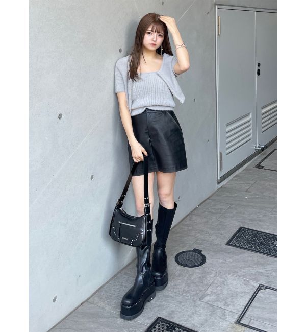 MURUA「ストレッチ厚底ハーフブーツ」|ロングブーツ|