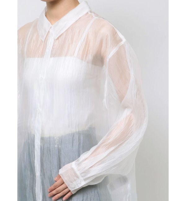 MURUA「シアーシャイニーボリュームシャツ」|シャツ・ブラウス|