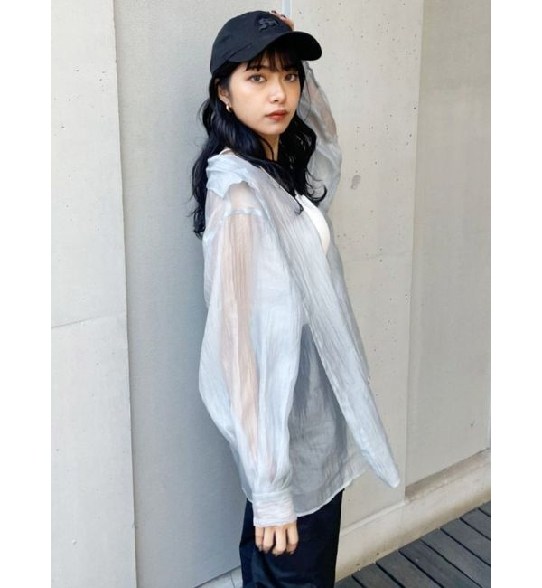 MURUA「シアーシャイニーボリュームシャツ」|シャツ・ブラウス|