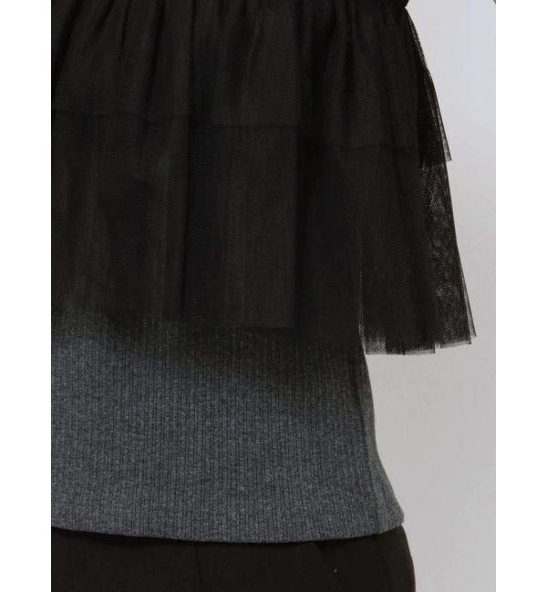 MURUA「チュールフリルレイヤードタンクトップ」|タンクトップ|