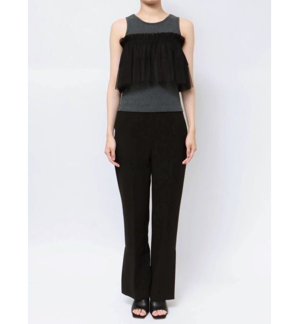 MURUA「チュールフリルレイヤードタンクトップ」|タンクトップ|