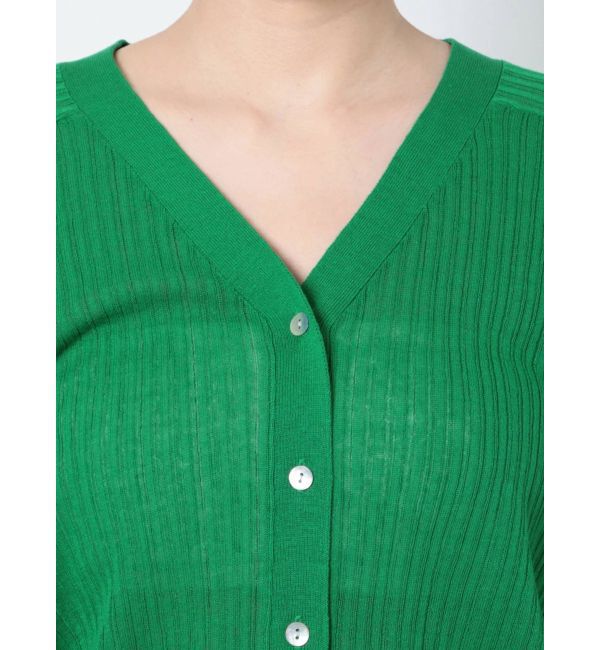 Ungrid「シアーボリュームニットカーデ」|カーディガン|