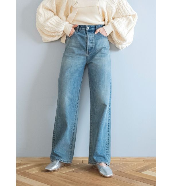 Ungrid「ハイウエストルーズストレートデニム」|デニム|