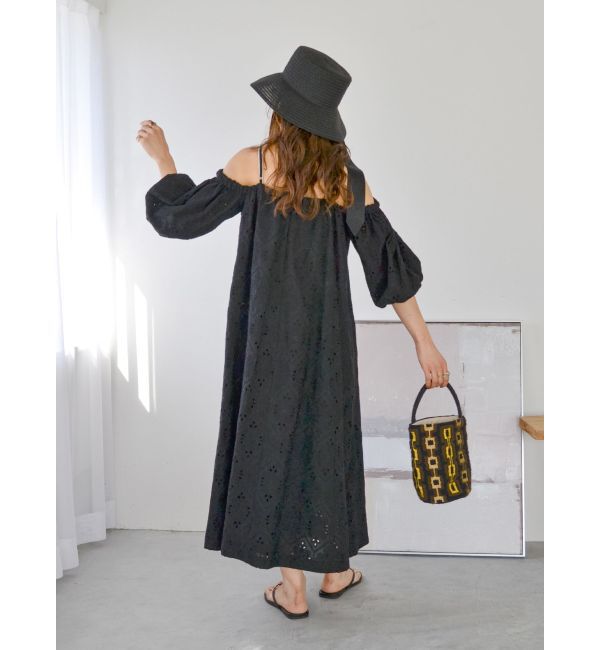 Ungrid「カットワークレースオフショルワンピース」|ワンピース|