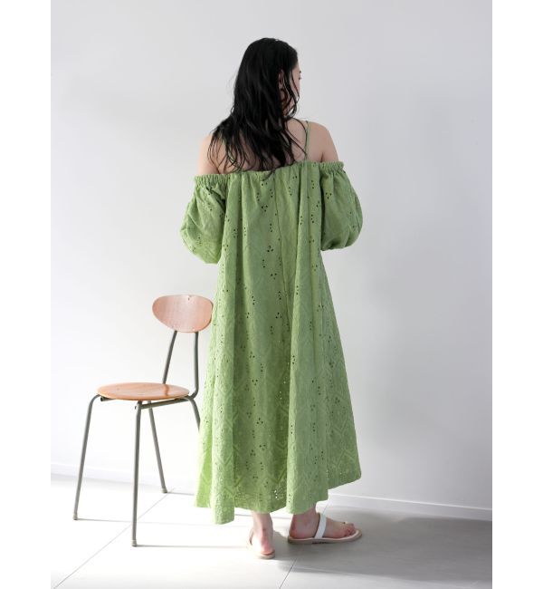 Ungrid「カットワークレースオフショルワンピース」|ワンピース|