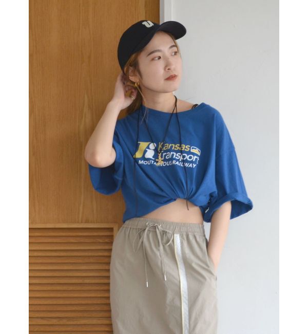 Ungrid「カラーロゴルーズTee」|Tシャツ・カットソー|