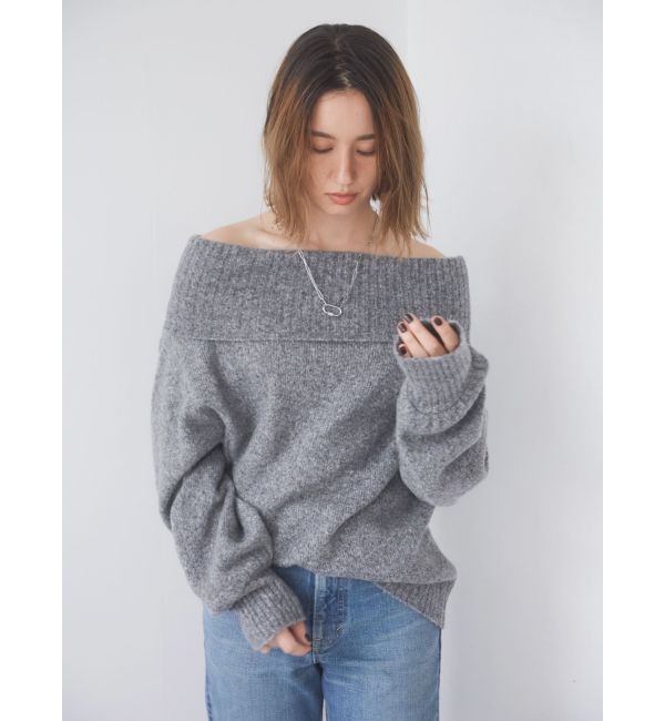 Ungrid「オフショルルーズニット」|ニット・セーター|