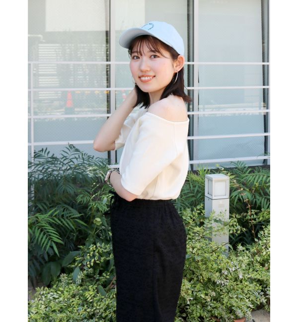 Ungrid「ワンショルテレコTee」|Tシャツ・カットソー|