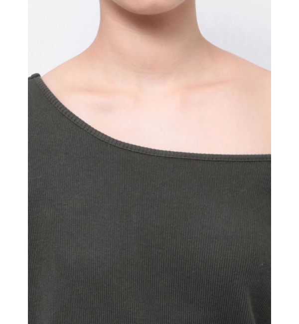 Ungrid「ワンショルテレコTee」|Tシャツ・カットソー|