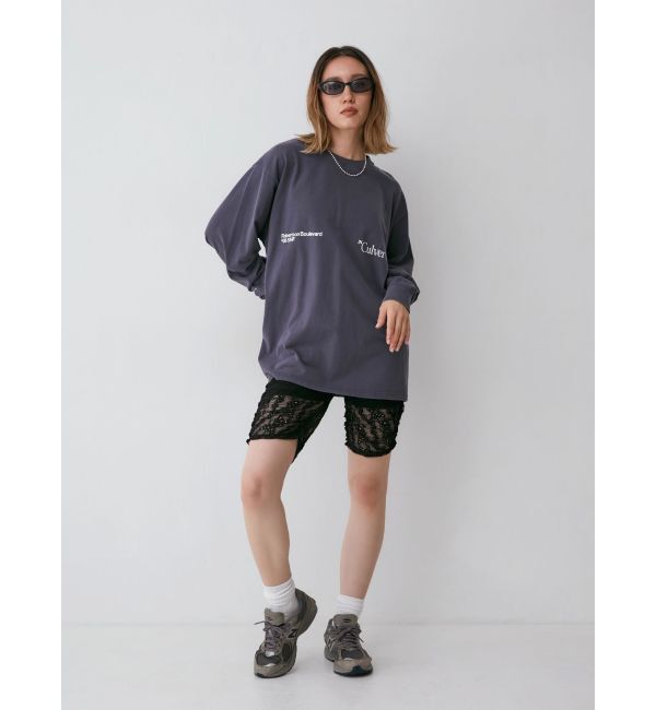 Ungrid「レースデザインサイクルパンツ」|その他|ブラック