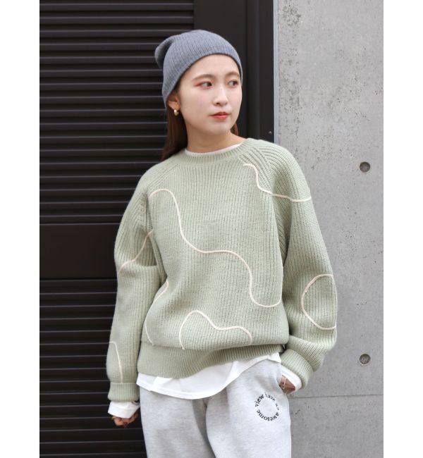 Ungrid「テープデザインルーズニット」|ニット・セーター|