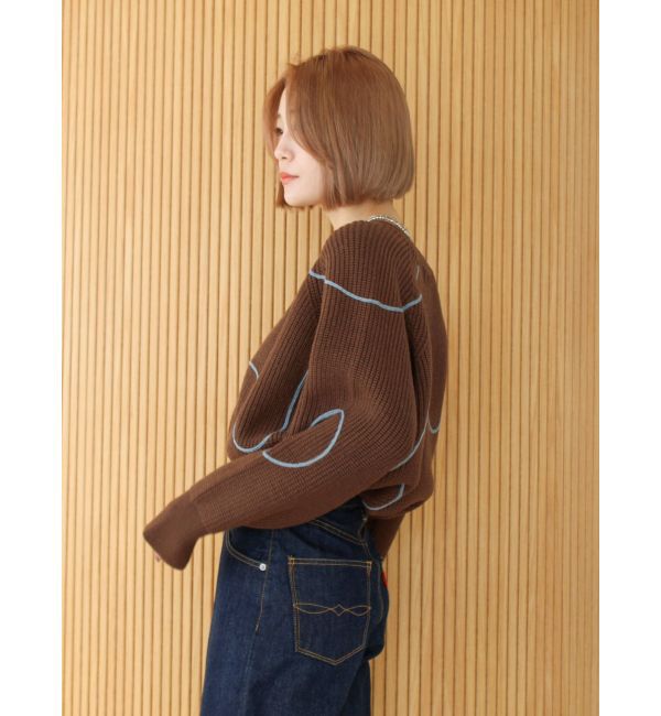Ungrid「テープデザインルーズニット」|ニット・セーター|