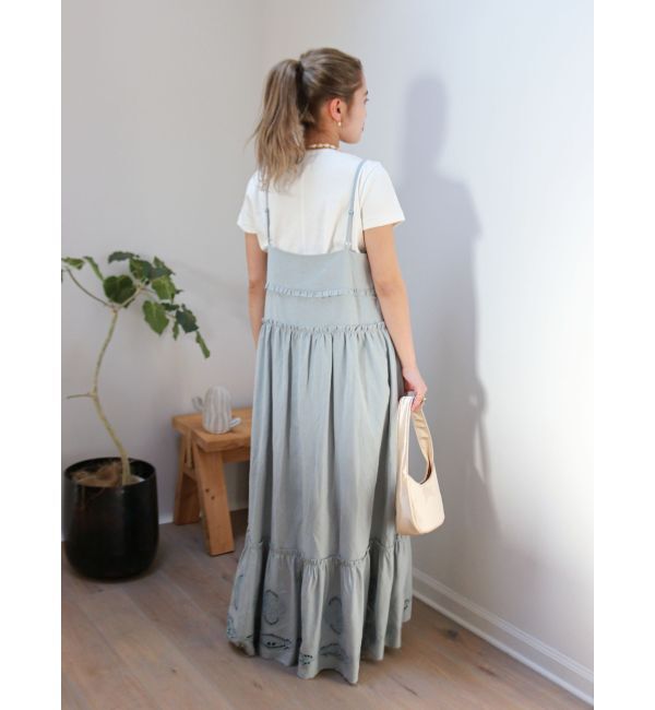 Ungrid「カットワークデザインキャミワンピース」|ワンピース|