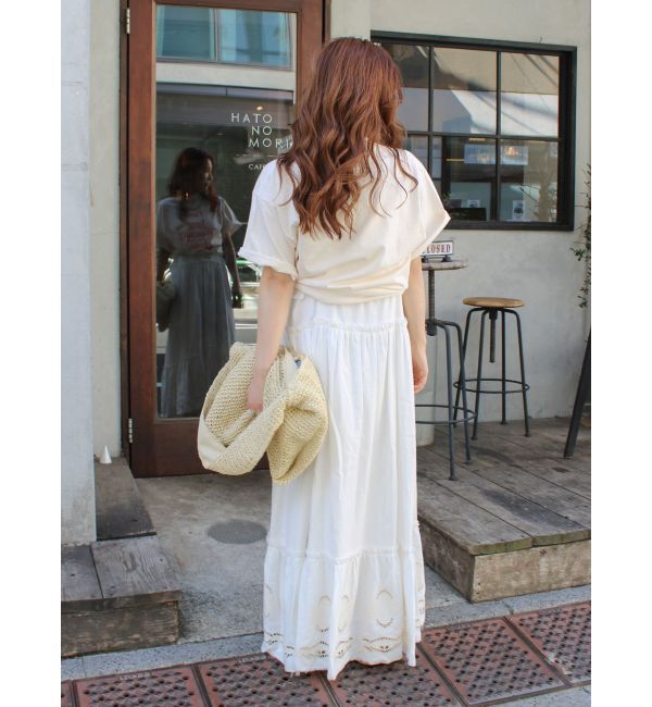 Ungrid「カットワークデザインキャミワンピース」|ワンピース|