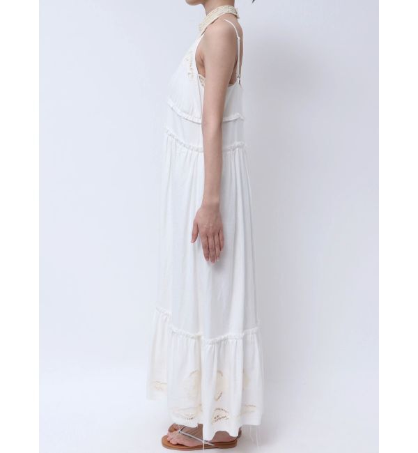 Ungrid「カットワークデザインキャミワンピース」|ワンピース|