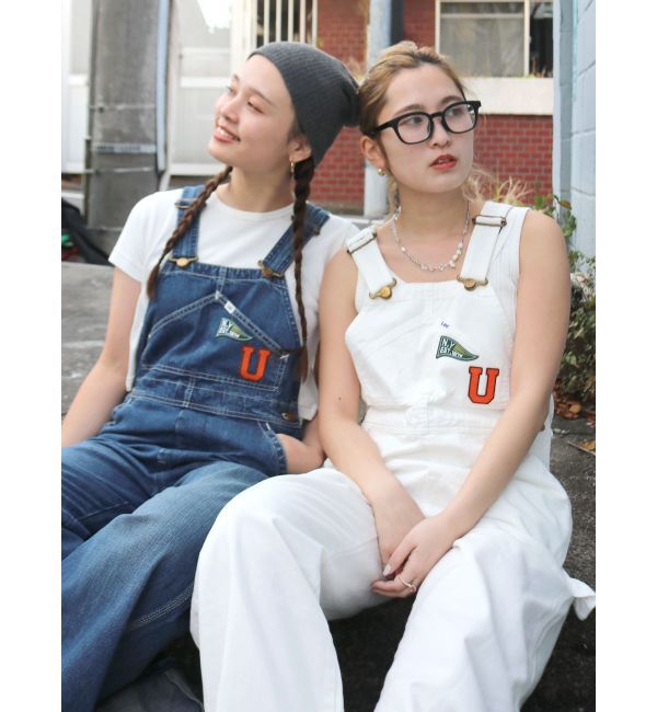 Ungrid「Lee別注 ワッペンデザインデニムサロペット」|オールインワン|