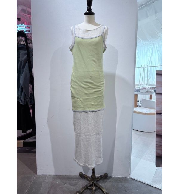 Ungrid「レイヤードデザインノースリワンピース」|ワンピース|