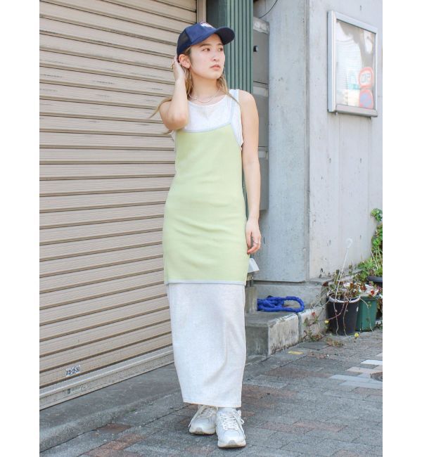 Ungrid「レイヤードデザインノースリワンピース」|ワンピース|