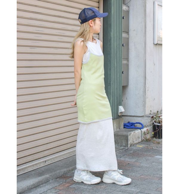 Ungrid「レイヤードデザインノースリワンピース」|ワンピース|