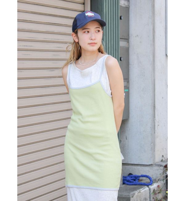 Ungrid「レイヤードデザインノースリワンピース」|ワンピース|
