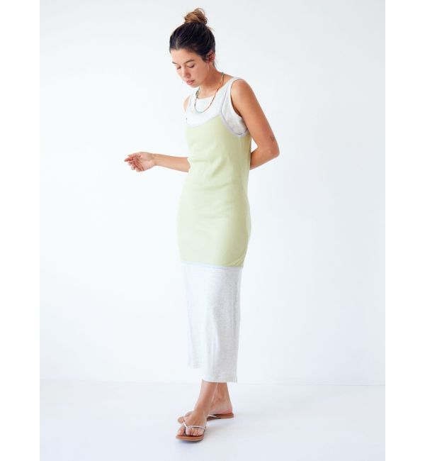 Ungrid「レイヤードデザインノースリワンピース」|ワンピース|