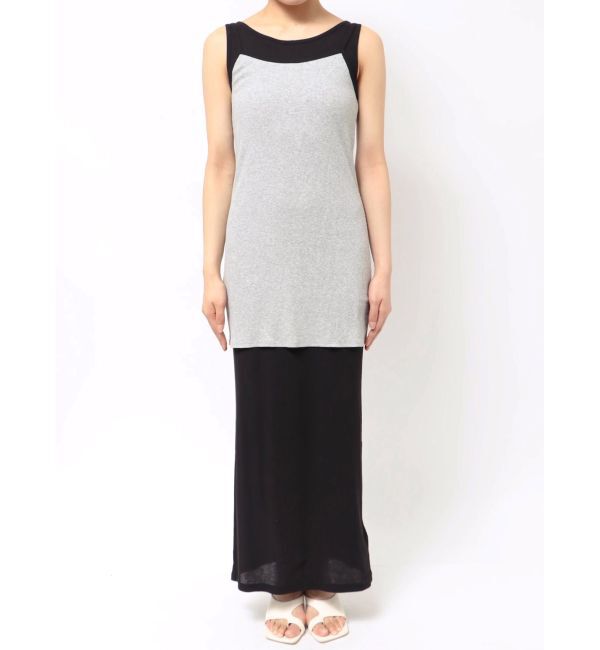 Ungrid「レイヤードデザインノースリワンピース」|ワンピース|