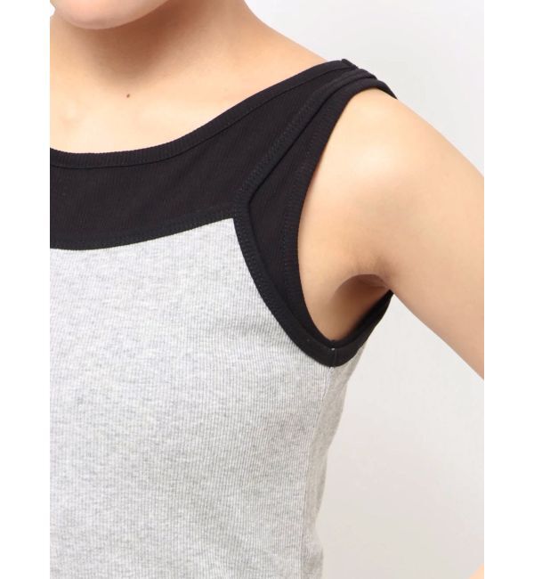 Ungrid「レイヤードデザインノースリワンピース」|ワンピース|