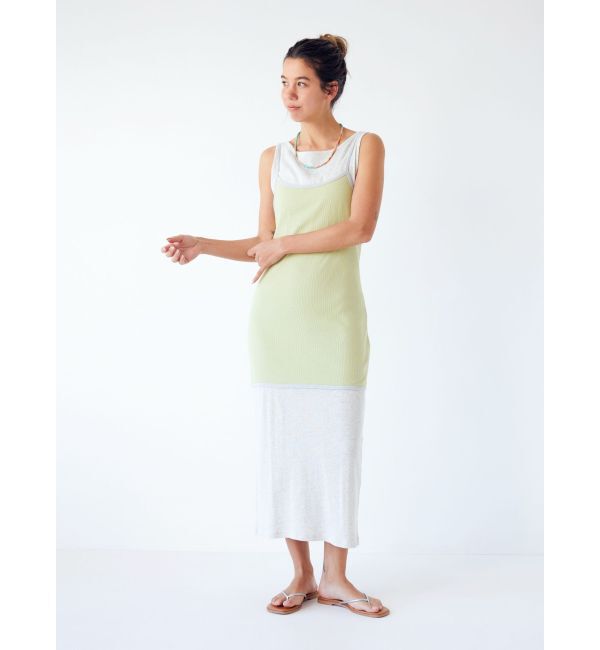 Ungrid「レイヤードデザインノースリワンピース」|ワンピース|