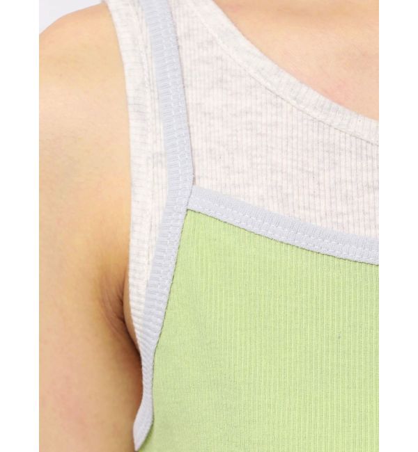 Ungrid「レイヤードデザインノースリワンピース」|ワンピース|