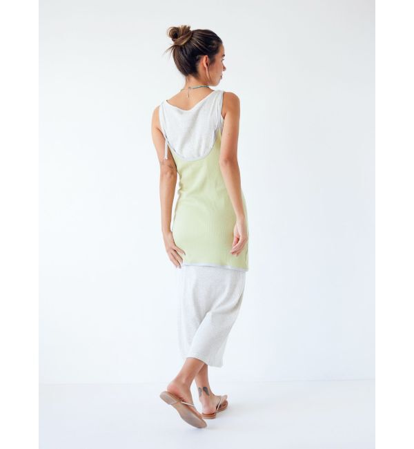 Ungrid「レイヤードデザインノースリワンピース」|ワンピース|