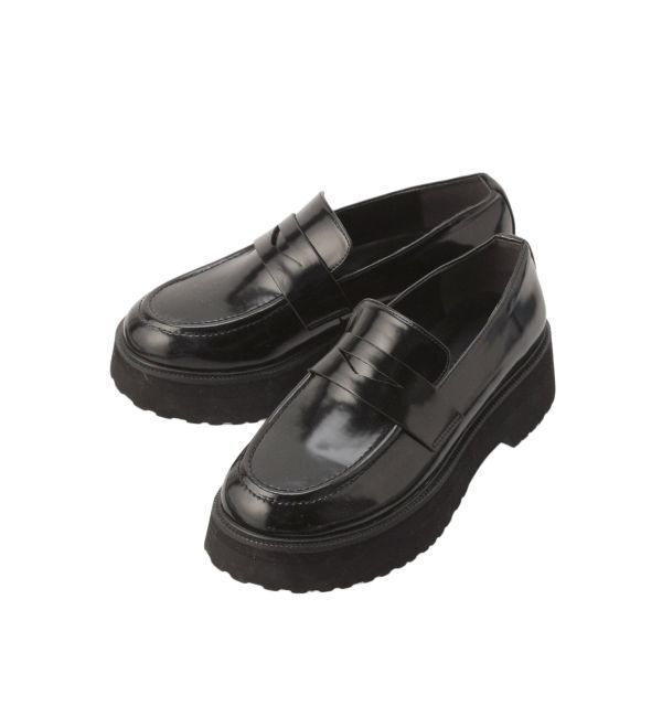 LAGUNAMOON「プラットフォームローファー」|ローファー|ブラック