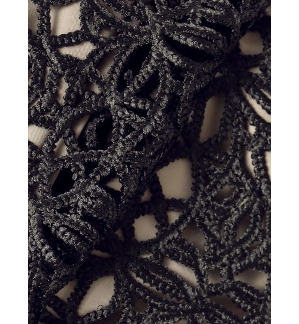 LAGUNAMOON「LADYレザーライクレースIラインドレス」|ドレス|