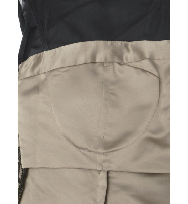 LAGUNAMOON「LADYレザーライクレースIラインドレス」|ドレス|