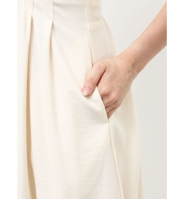 LAGUNAMOON「フロントZIPウエストタックワンピース」|ワンピース|