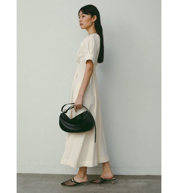 LAGUNAMOON「フロントZIPウエストタックワンピース」|ワンピース|