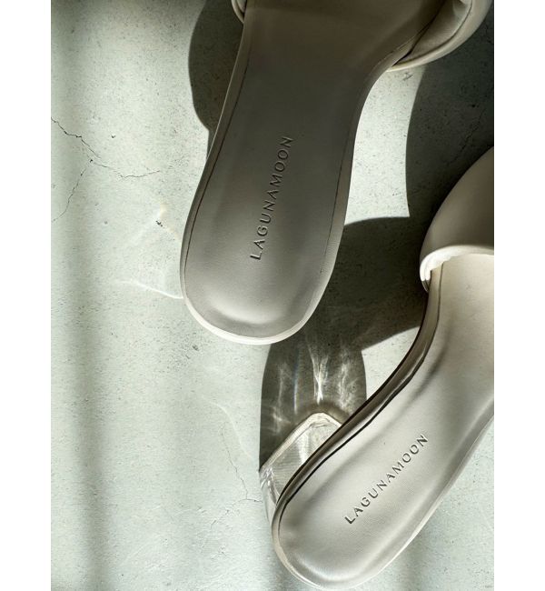 LAGUNAMOON「パフィスクエアサンダル」|サンダル|