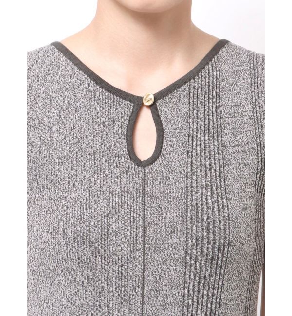 LAGUNAMOON「メタルボタンデザインニットワンピース」|ワンピース|