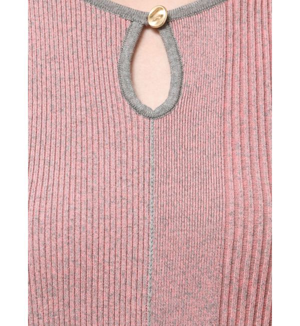 LAGUNAMOON「メタルボタンデザインニットワンピース」|ワンピース|