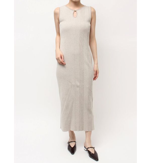 LAGUNAMOON「メタルボタンデザインニットワンピース」|ワンピース|