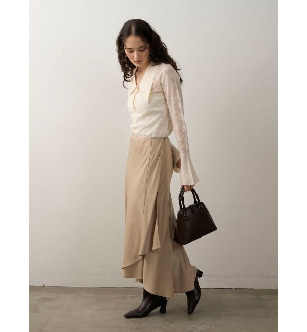 LAGUNAMOON「クロスレイヤードナロースカート」|スカート|