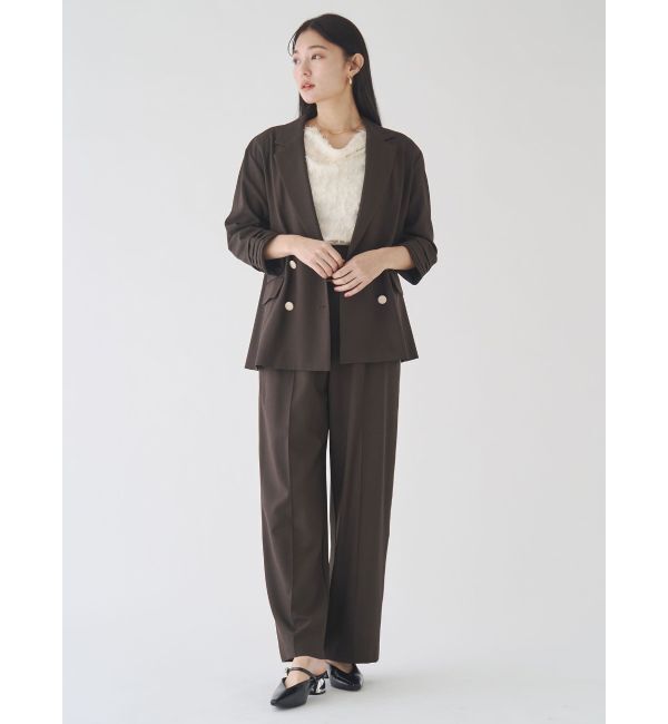 LAGUNAMOON「バイカラーボタンジャケット」|テーラードジャケット|