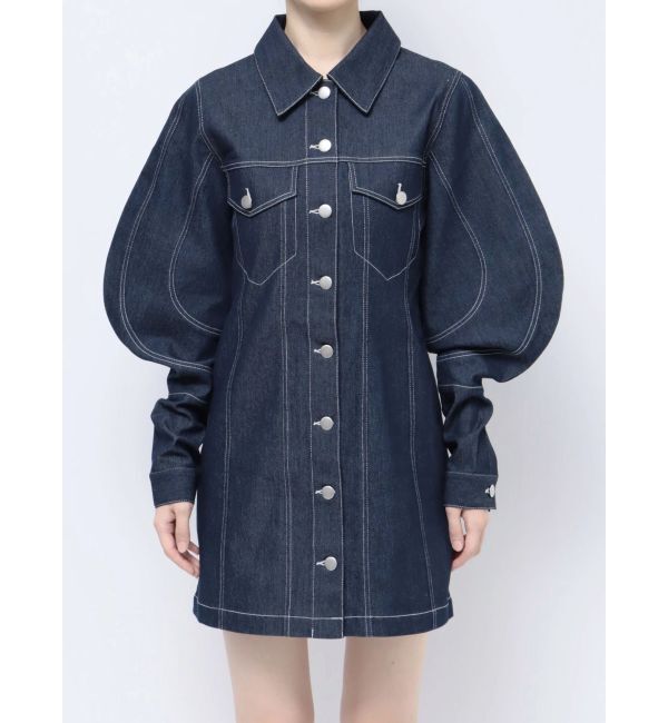 EVRIS「デザインスリーブミニワンピース」|ワンピース|