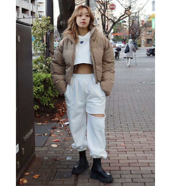 EVRIS「クロップドスウェットトップス【セットアップ着用可能】」|スウェット・ジャージ|