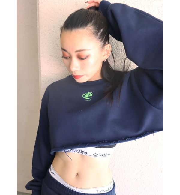 EVRIS「クロップドスウェットトップス【セットアップ着用可能】」|スウェット・ジャージ|