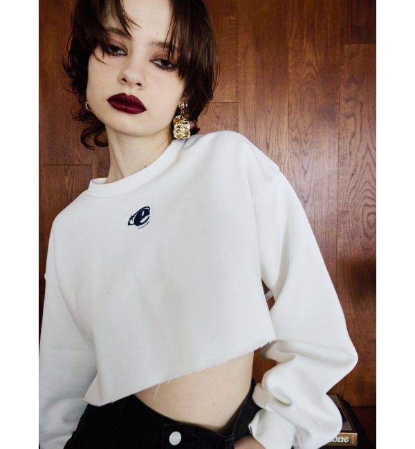 EVRIS「クロップドスウェットトップス【セットアップ着用可能】」|スウェット・ジャージ|