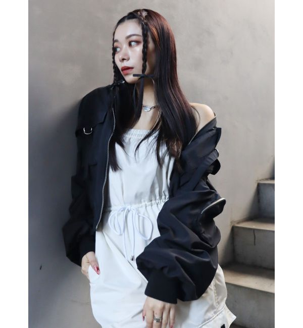 EVRIS「BIGポケットショートMA-1」|ブルゾン・スタジャン|