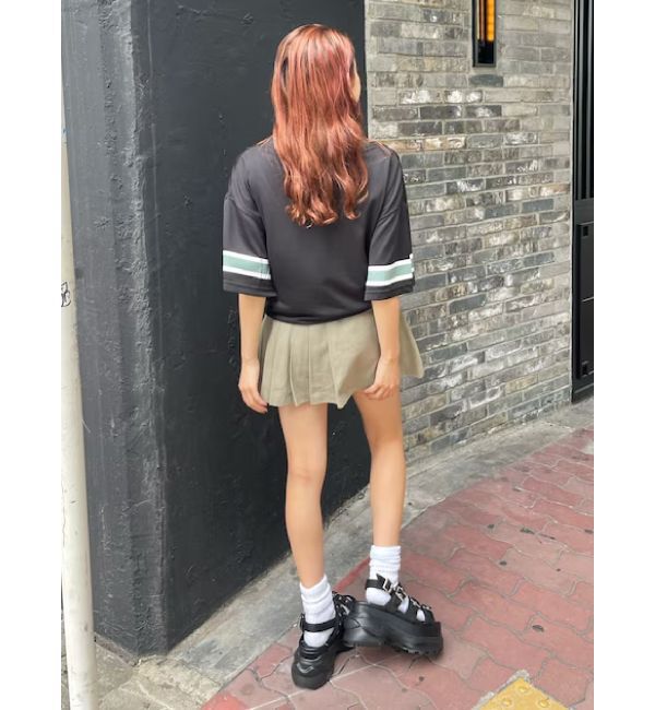 EVRIS「エッジデザインプリーツジャンスカ」|ジャンパースカート|