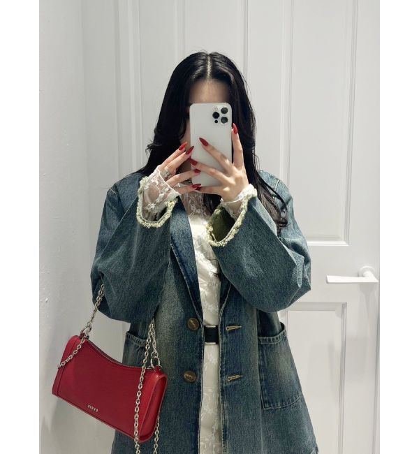 EVRIS「オーバーサイズデニムジャケット【セットアップ着用可能】」|デニムジャケット|