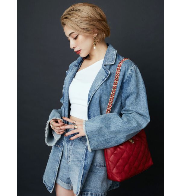 EVRIS「オーバーサイズデニムジャケット【セットアップ着用可能】」|デニムジャケット|